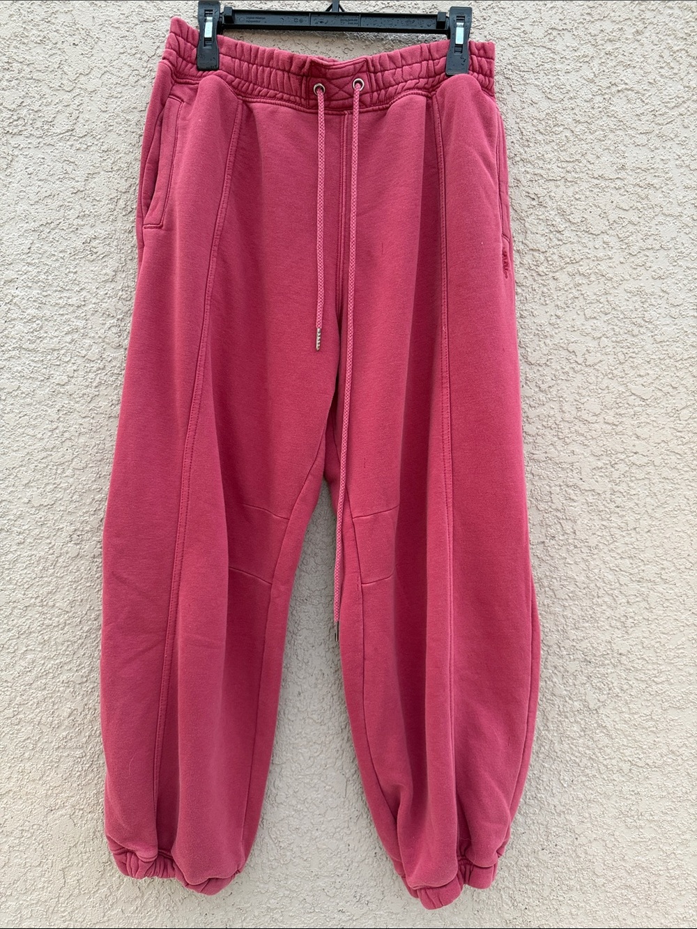 Free People Rosewood Pink Drawstring Jogger Pants